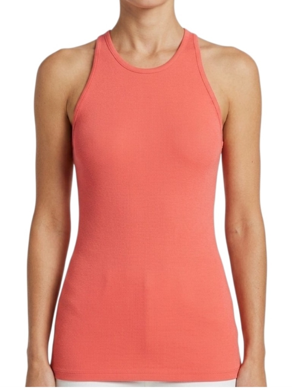 A.L.C NWT Nello II Cotton Knit Racerback Tank in Coral